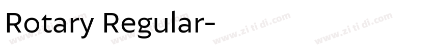 Rotary Regular字体转换